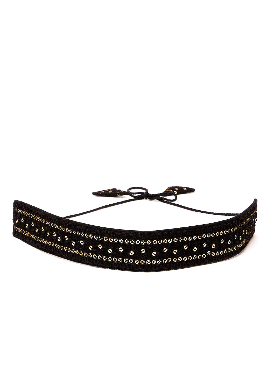 Athena Black Embroidered Belt - Athena Lifestyle