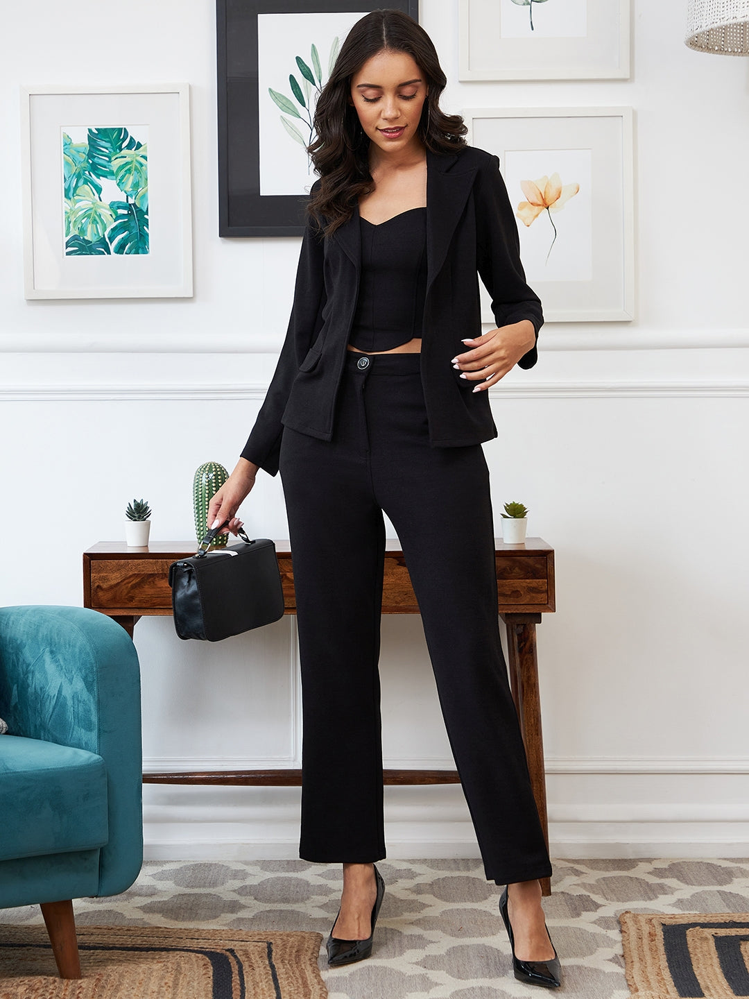 Blazer And Formal Wear Ladies Pants Women's Formal Pants Suits