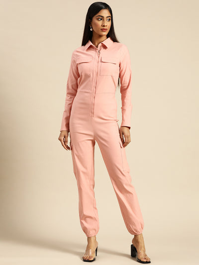 Athena Women Pink Basic Jumpsuit - Athena Lifestyle
