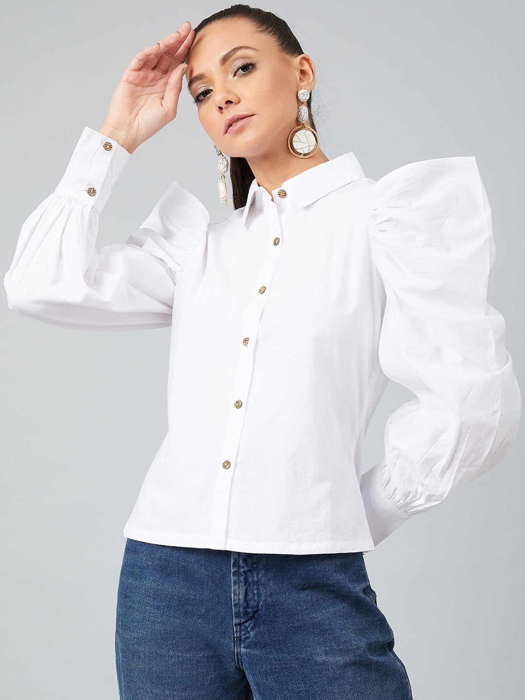 White Watermark SMALL Logo Shirt – Wear Athena