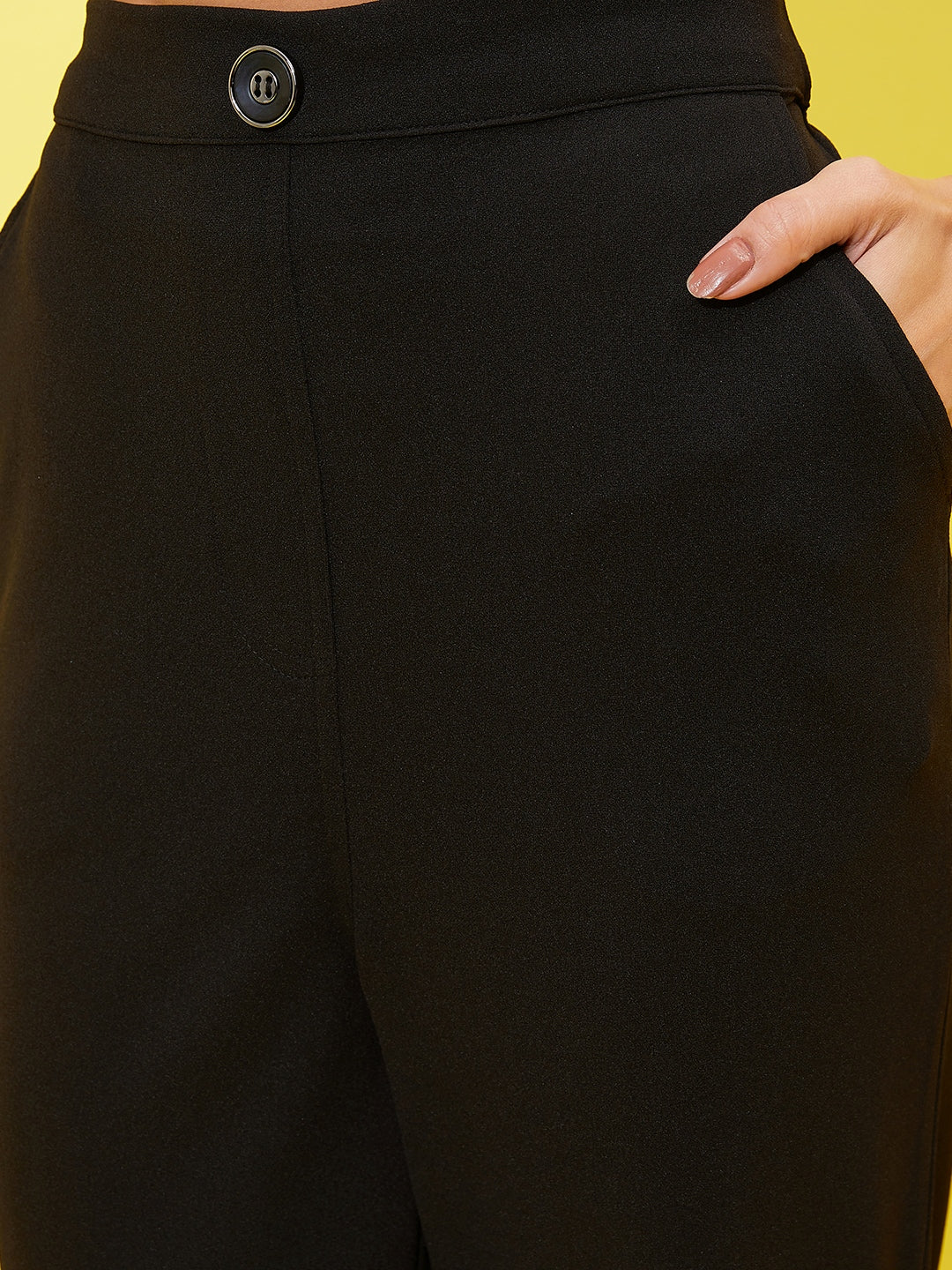 Athena Women Comfort High-Rise Plain Bootcut Trousers - Athena Lifestyle
