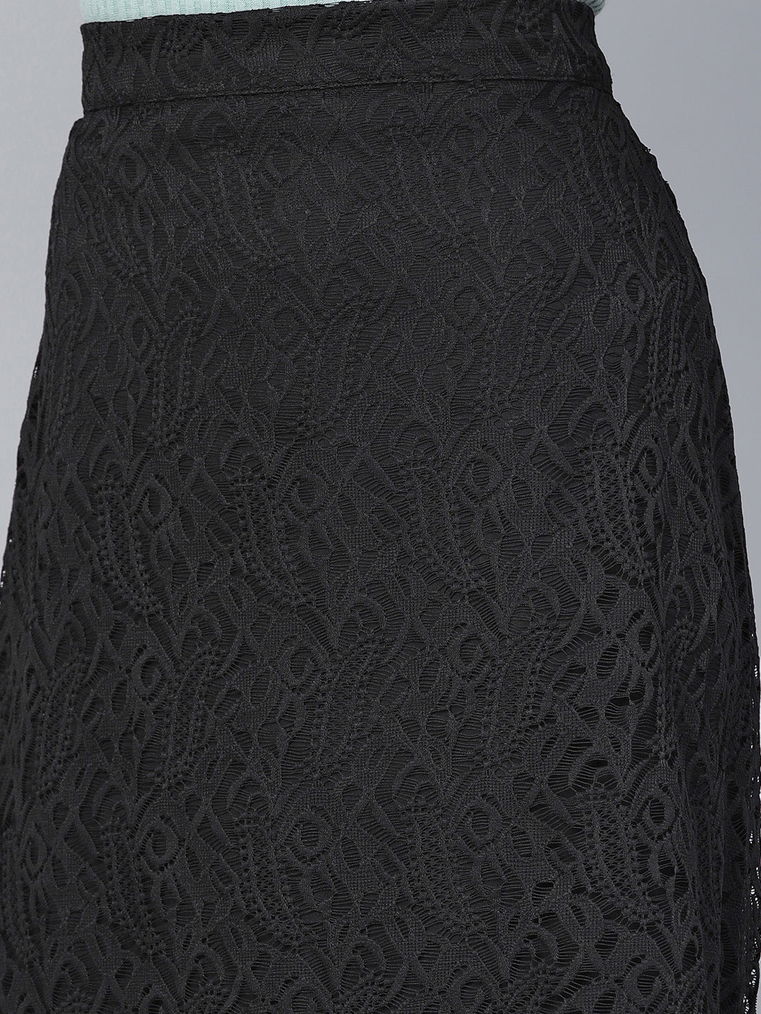 Athena Black Lace A-Line Skirt - Athena Lifestyle