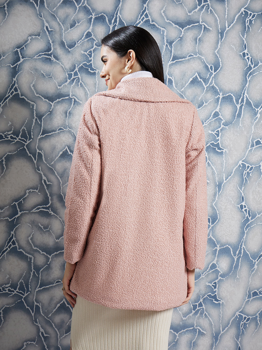 Athena Textured Woollen Overcoat