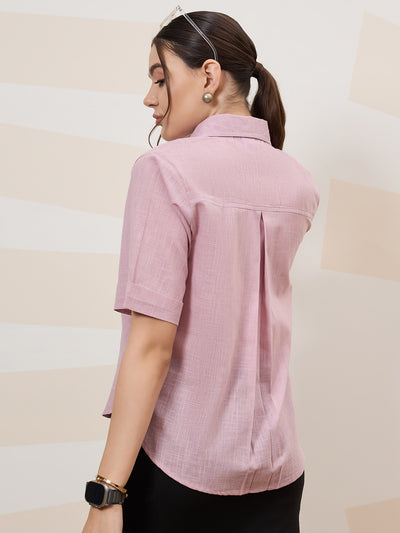 Athena Immutable Spread Collar Cotton Casual Shirt