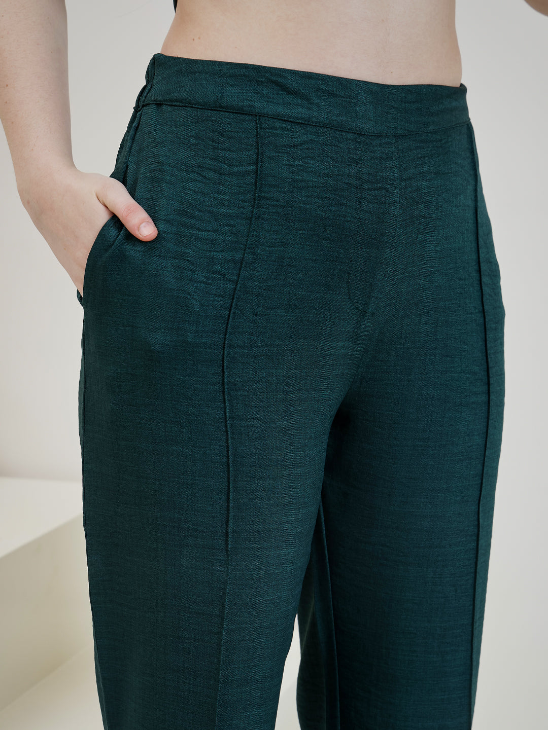 Boho By Athena Embroidered Linen Top With Trousers