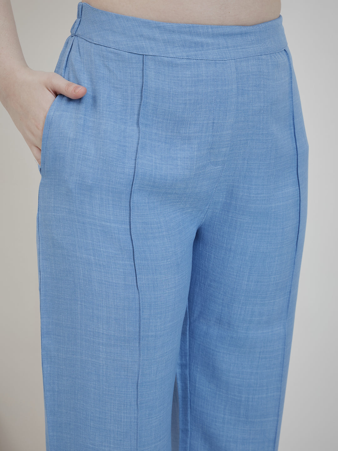 Boho By Athena Embroidered Linen Top With Trousers