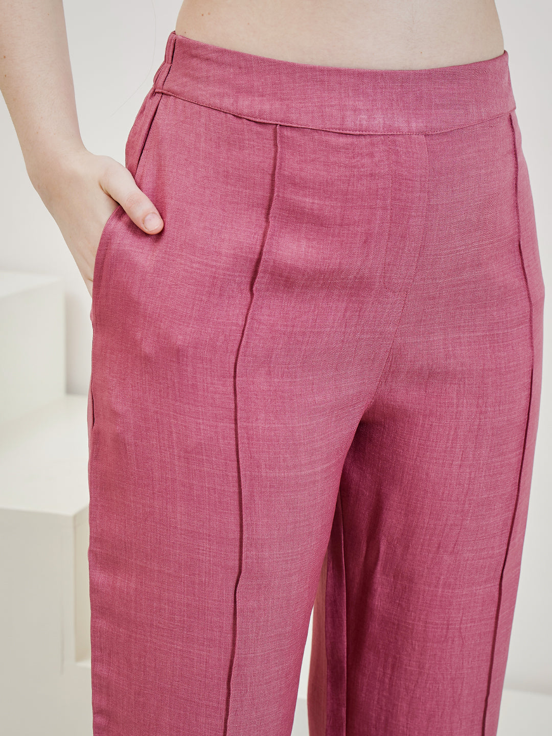 Boho By Athena Embroidered Linen Top With Trousers