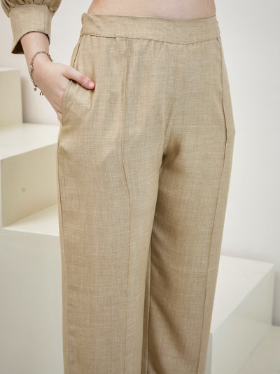 Boho By Athena Embroidered Linen Shirt With Trousers