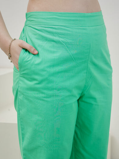 Boho By Athena Pure Cotton Embroidered Shirt With Trouser Co-Ords