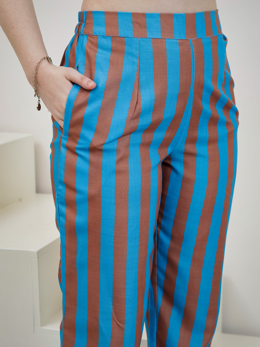 Boho By Athena Printed Shirt & Trousers Co-Ord Set