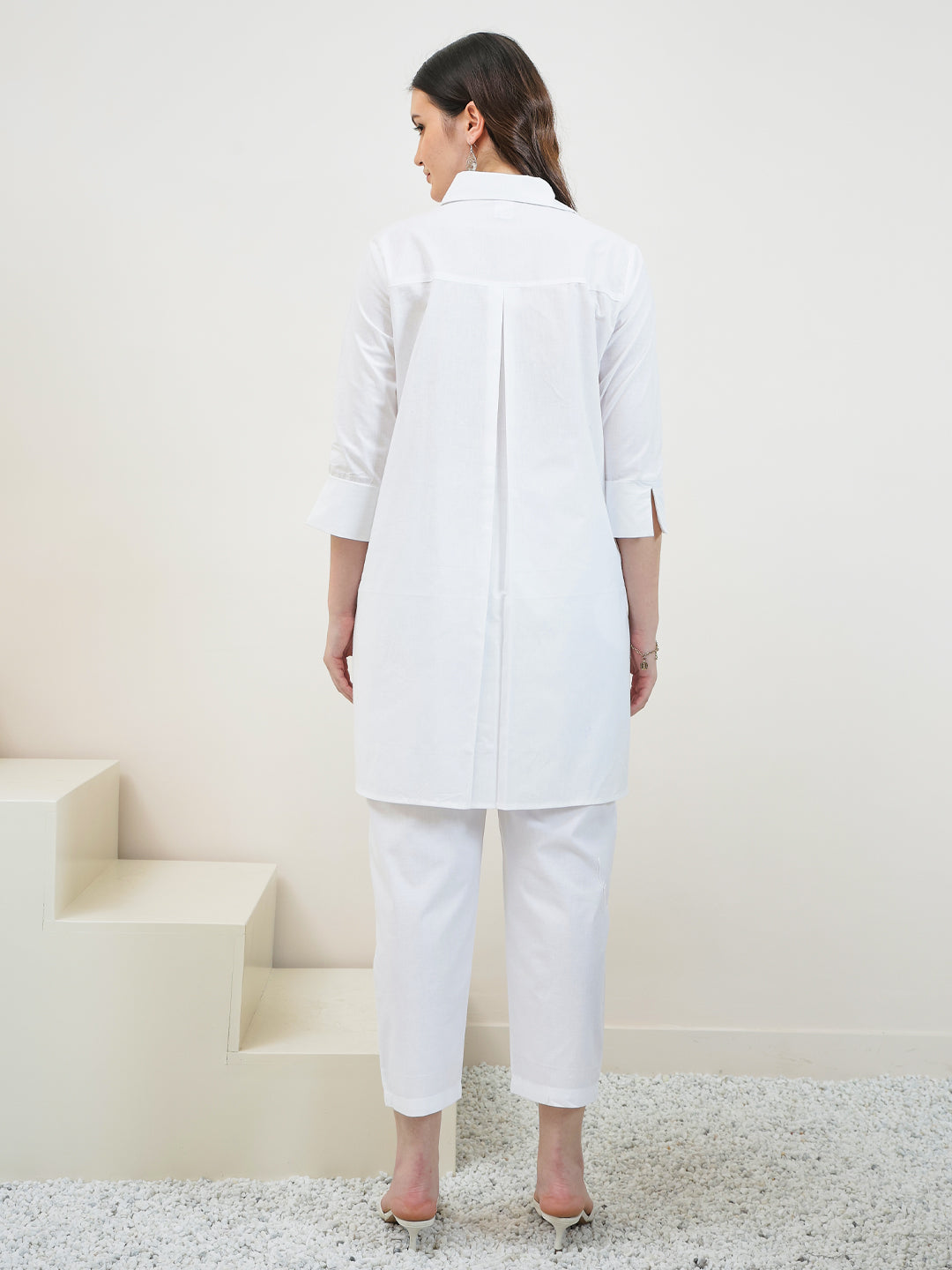 Boho By Athena Embroidered Shirt With Trouser Co-Ords