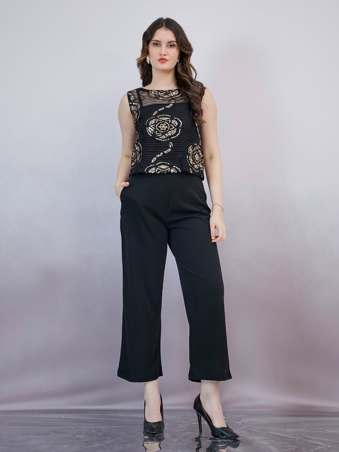 Shally Bhasin by Athena Women Embellished Basic Jumpsuit