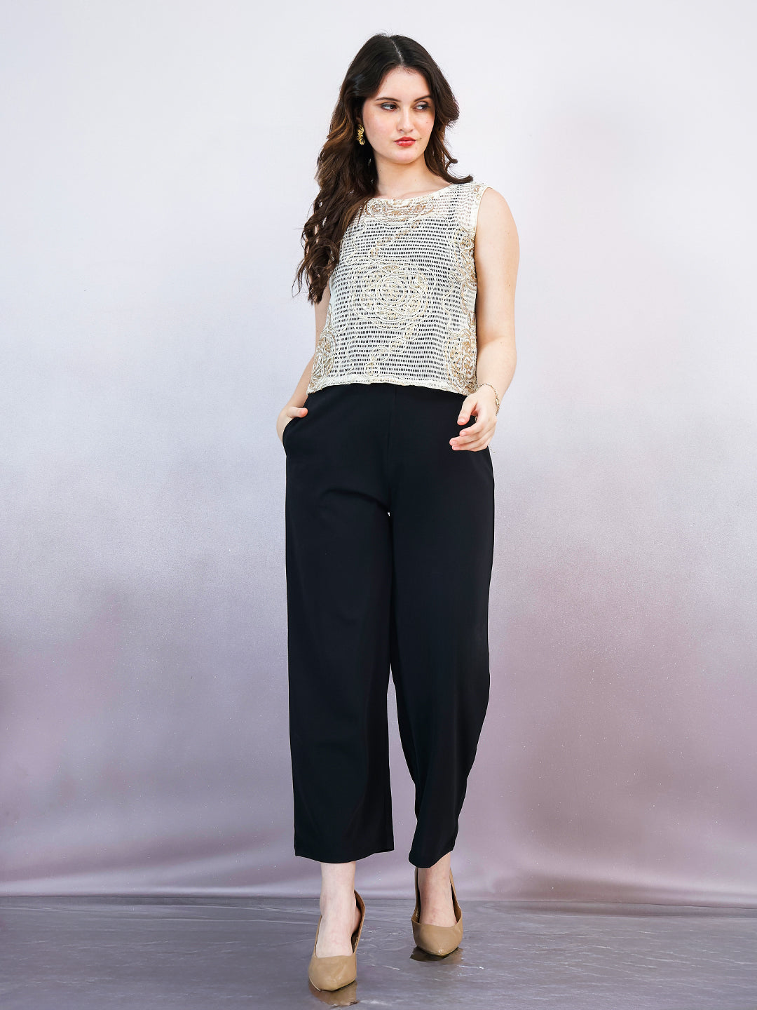 Shally Bhasin by Athena Women Basic Jumpsuit with Embellished