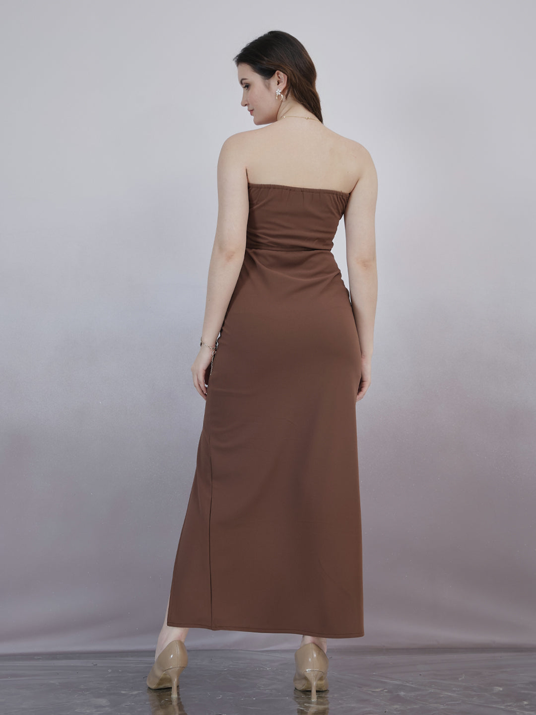 Shally Bhasin by Athena Women Embellished Bandeau Midi Dress