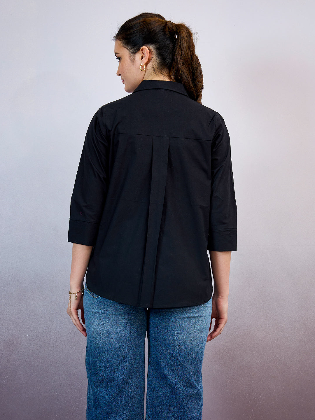 Shally Bhasin by Athena Cycle Embroidered Cotton Standard Relaxed Fit Shirt