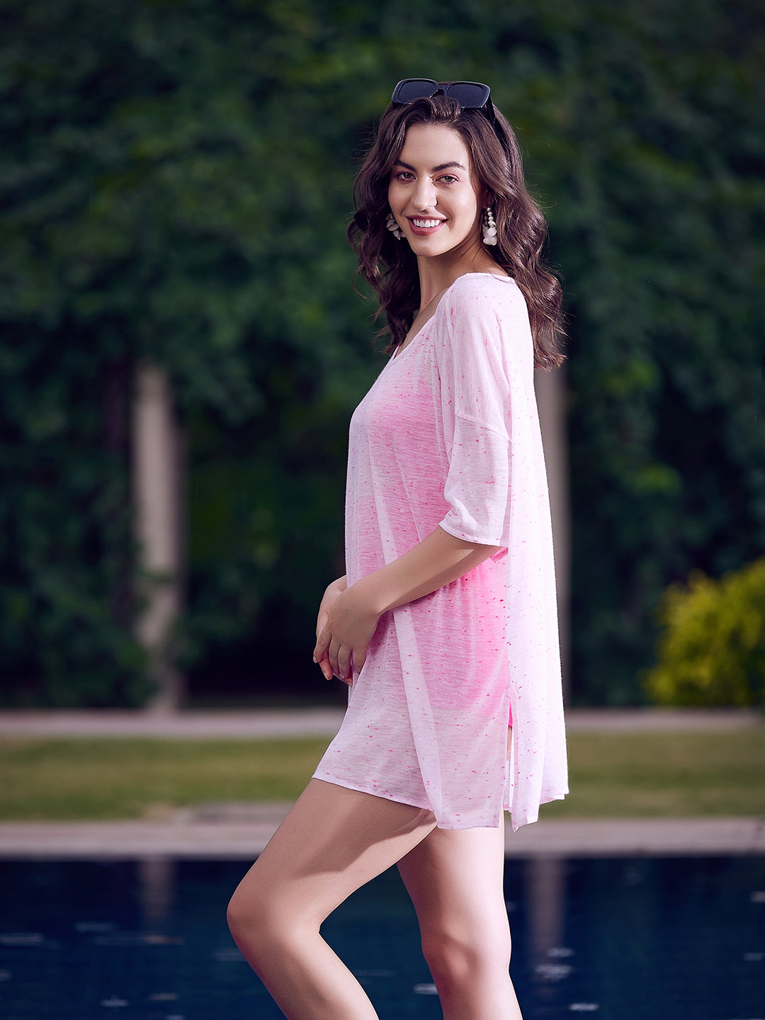 Athena Pink Net Cover up - Athena Lifestyle