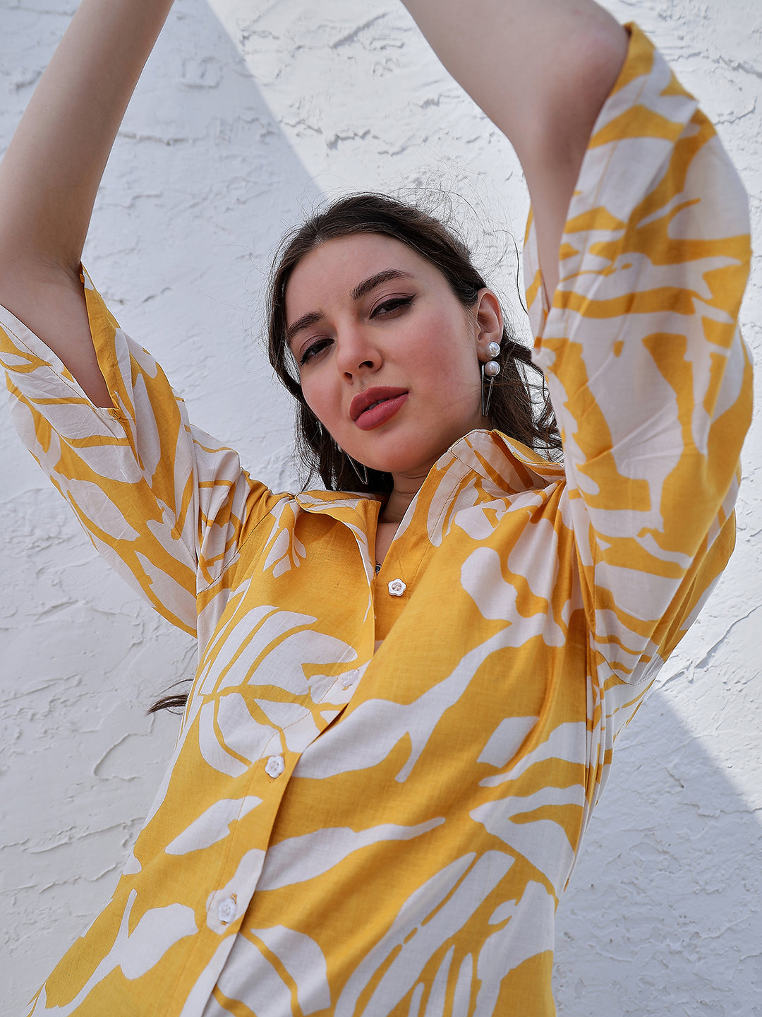 Boho By Athena Floral Print Cotton Midi Wrap Casual Dress – Athena