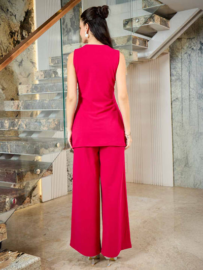 Shally Bhasin by Athena Shally Bhasin By Athena Embellished Top With Palazzo Co-Ords