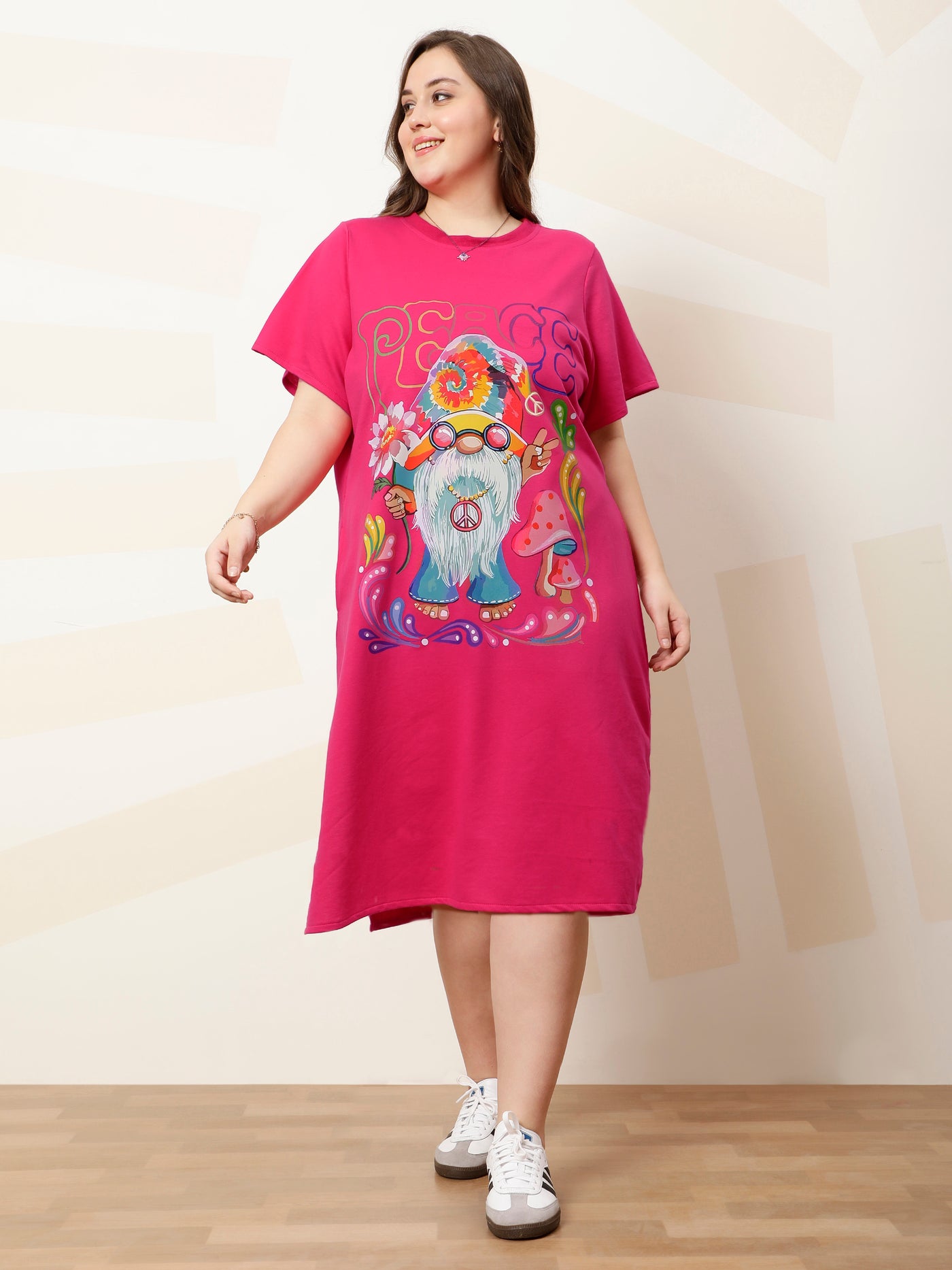 Athena Ample graphic Printed T-shirt Dress