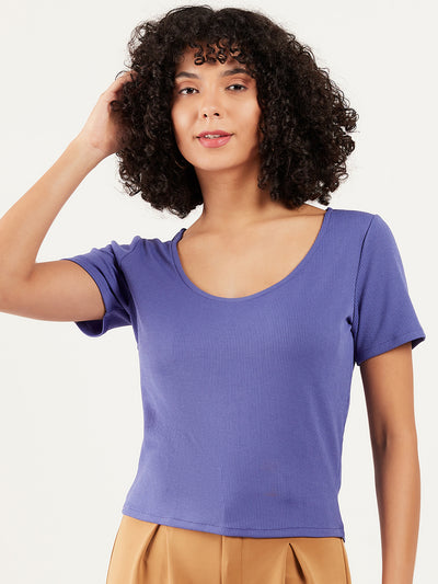 Athena Scoop Neck Short Sleeves T-shirt