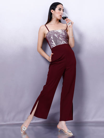 Athena Women Embellished Basic Jumpsuit