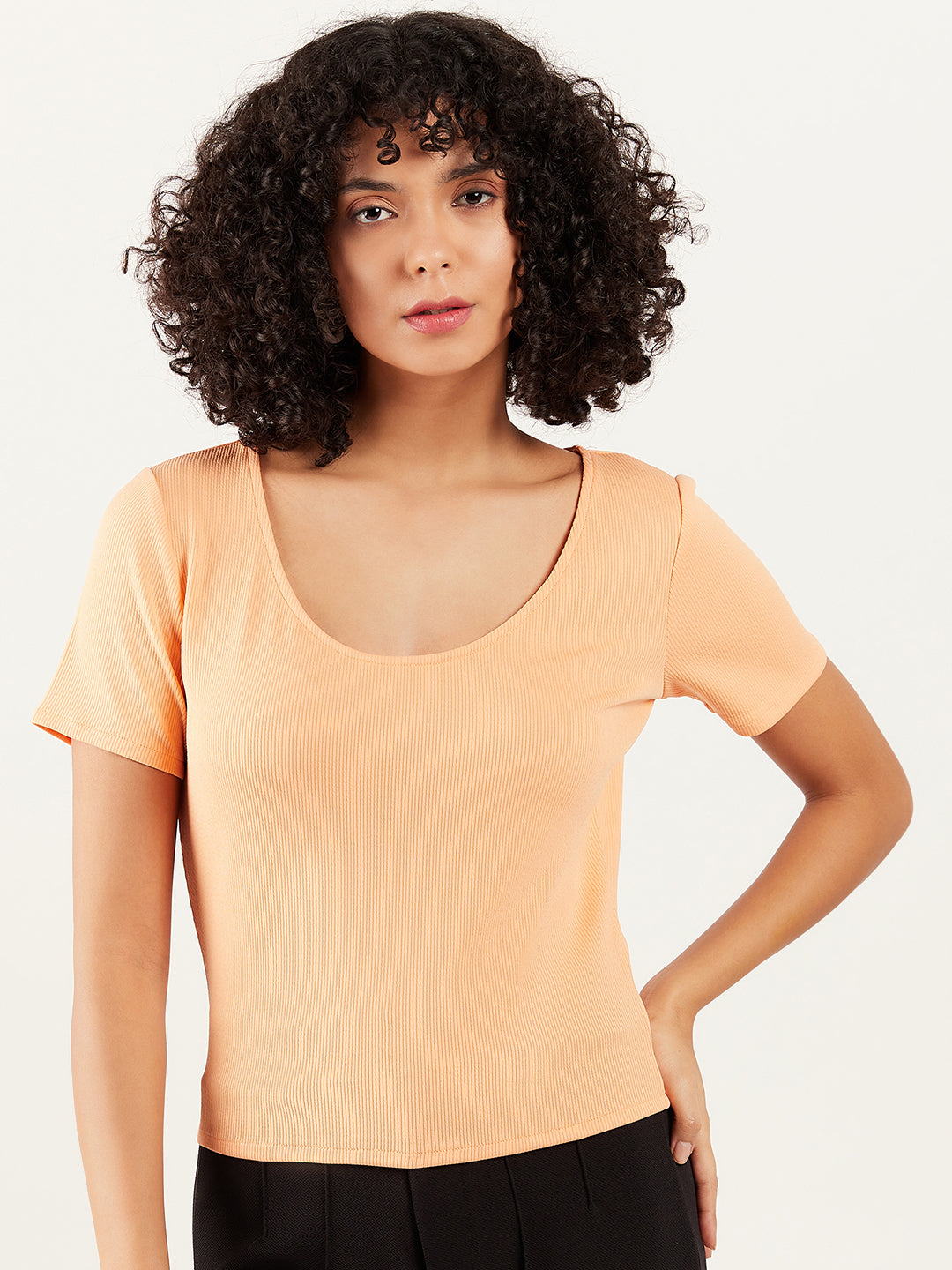 Athena Scoop Neck Short Sleeve Regular T-shirt