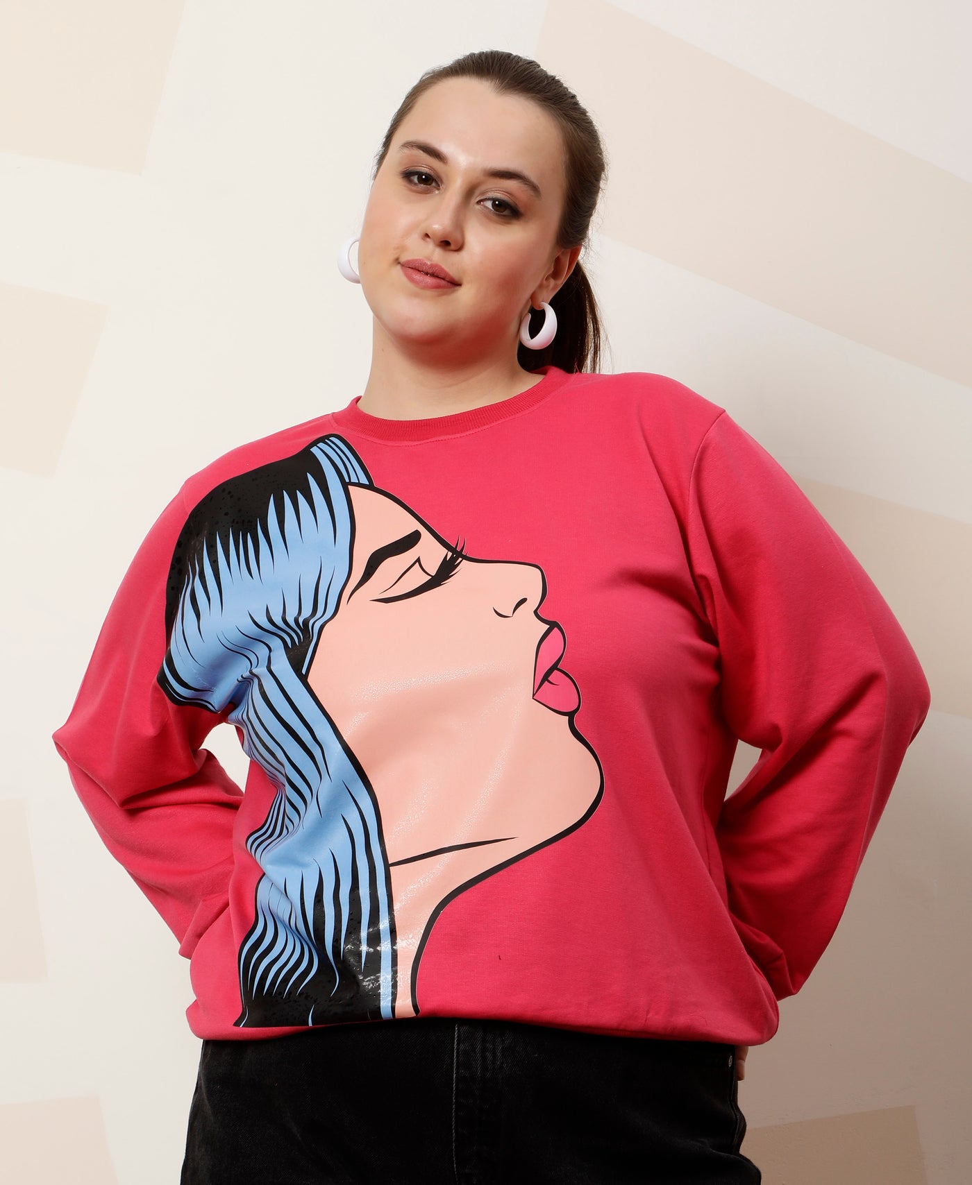 Athena Ample Women Printed Sweatshirt