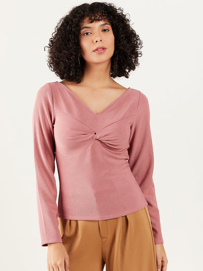 Athena V-Neck Twisted Top