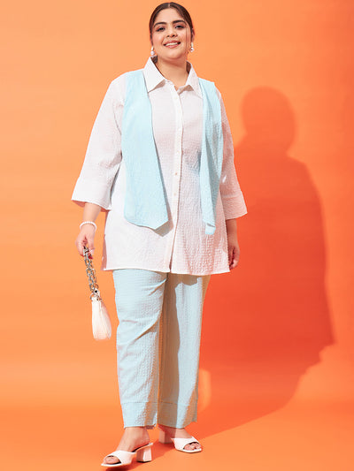 Athena Ample Solid Shirt With Pants Co-Ords - Athena Lifestyle