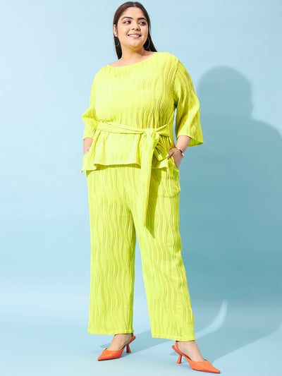 Athena Ample Round-Neck Top With Trousers Co-Ords - Athena Lifestyle