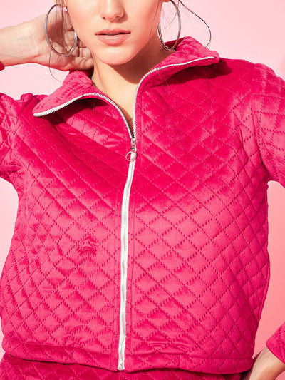 Athena Spread Collar Quilted Jacket