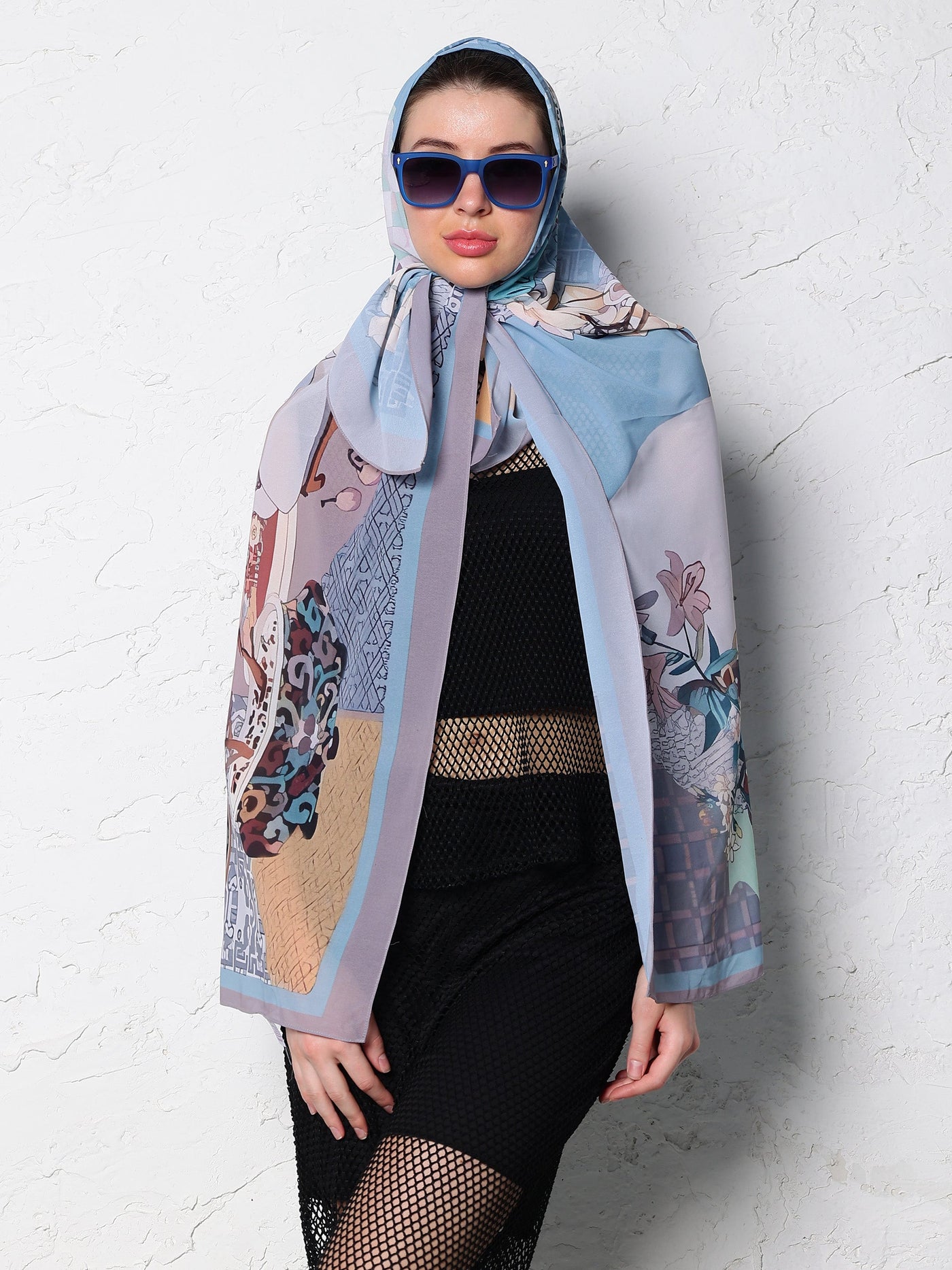 Athena Floral Printed Scarf