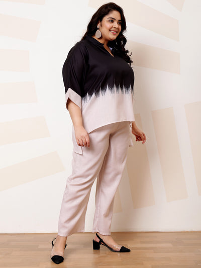 Athena Ample Plus Size Linen Relaxed Fit Top With Trousers Co-Ords