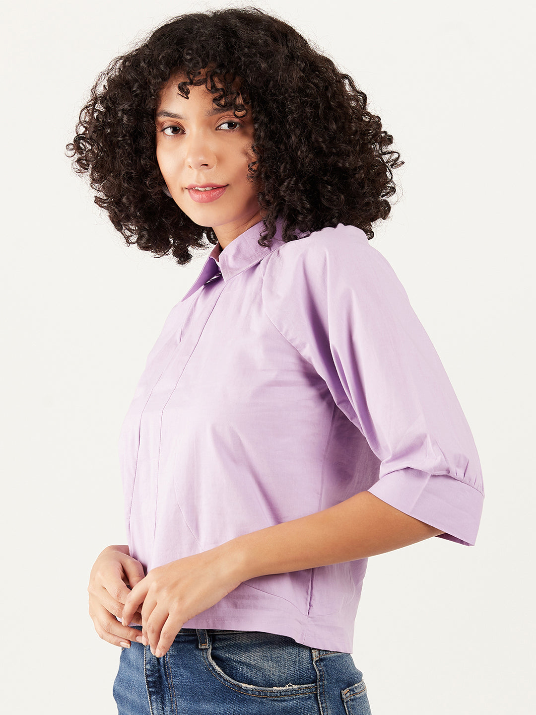 Athena Cotton Shirt Style Top