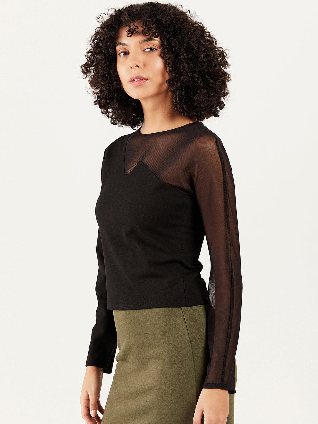 Athena Round Neck Long Sleeve Regular Top