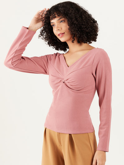 Athena V-Neck Twisted Top