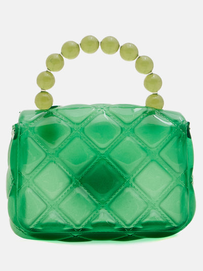 Athena Green Textured Quilted Structured Handheld Bag - Athena Lifestyle