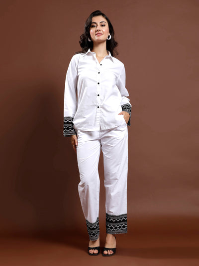 Athena Cotton Shirt & Trousers Co-Ord