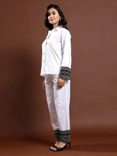 Athena Cotton Shirt & Trousers Co-Ord