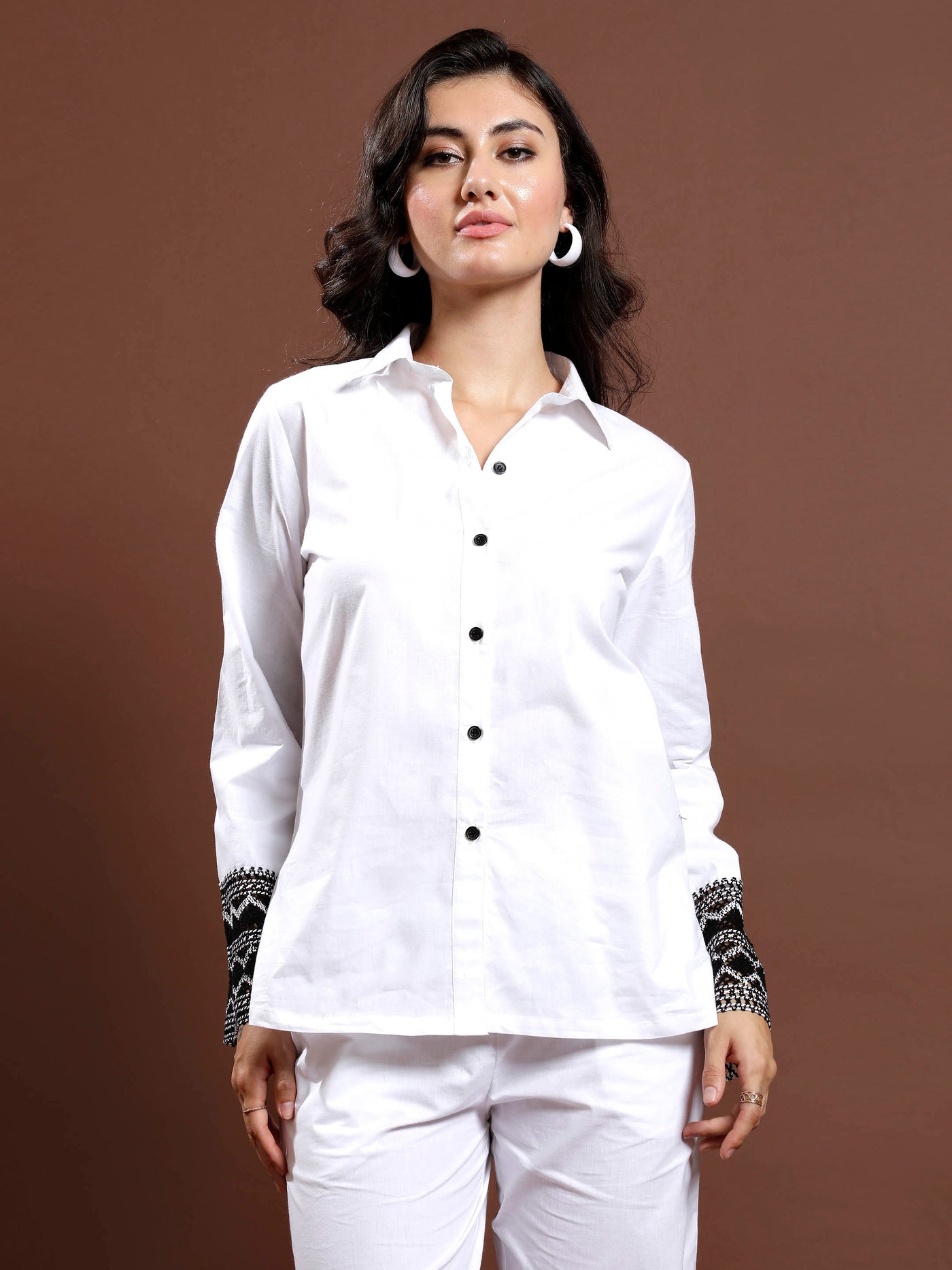 Athena Cotton Shirt & Trousers Co-Ord