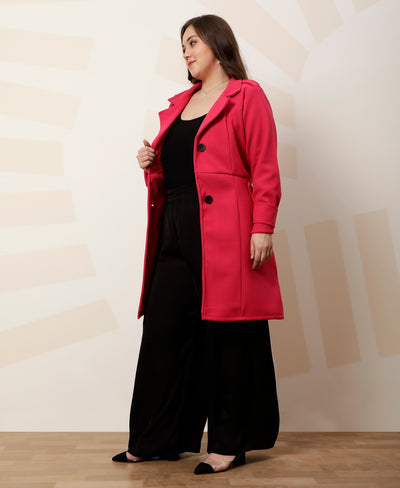 Athena Ample Women Single-Breasted Overcoat