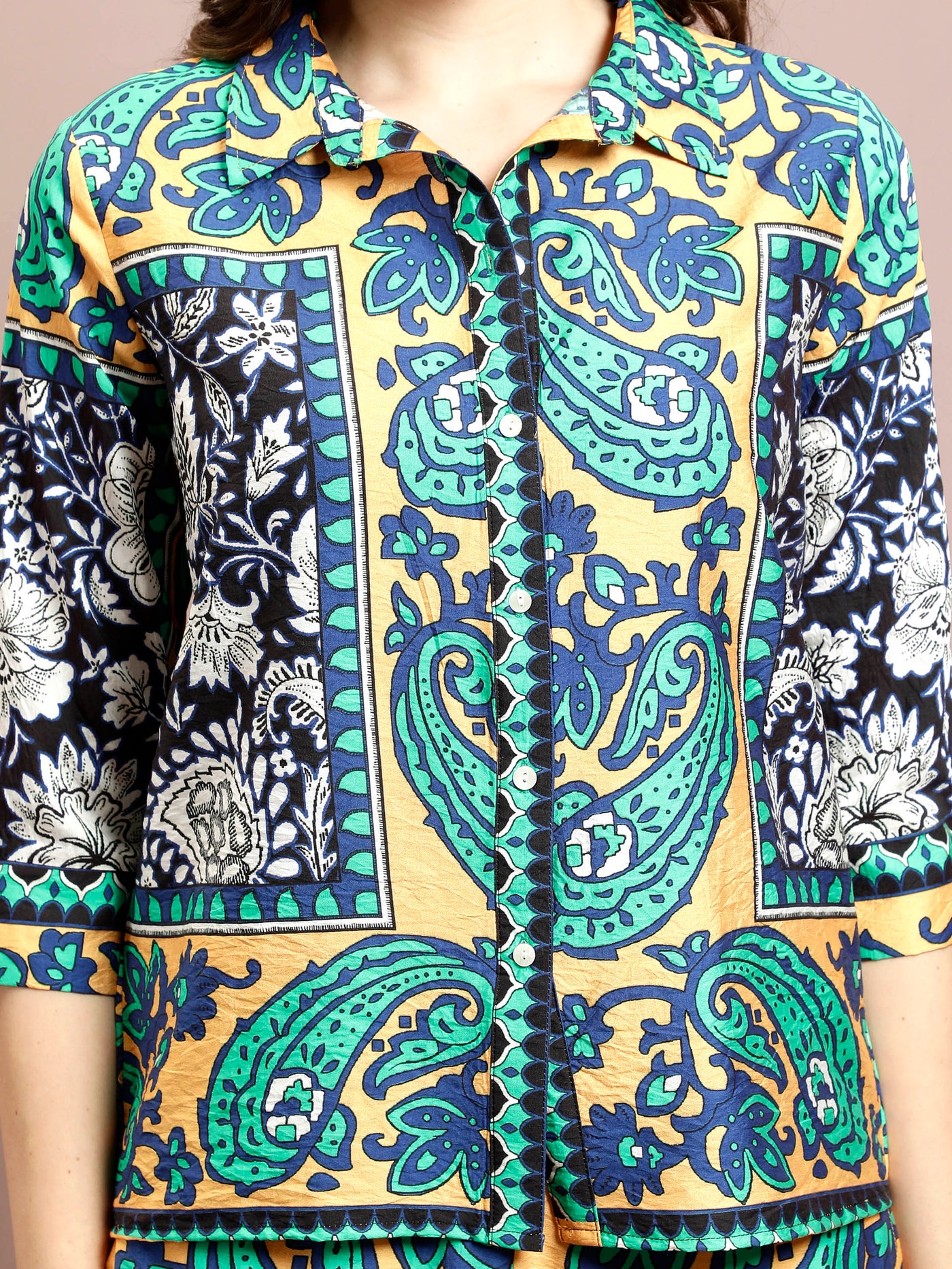 Boho By Athena Printed Shirt & Trouser