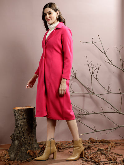 Athena Notched Collar Longline Over Coat