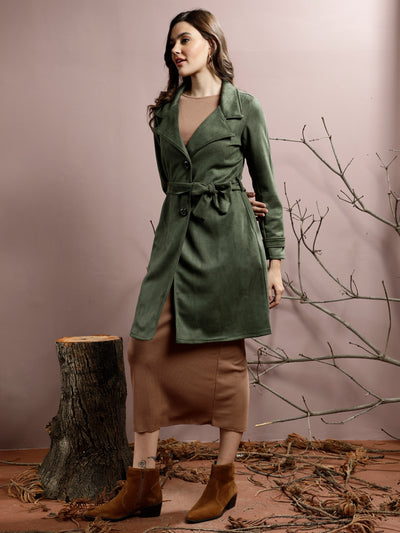 Athena Notched Collar Longline Over Coat