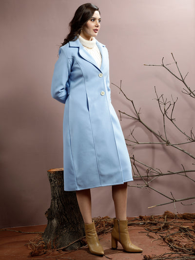 Athena Notched Collar Longline Over Coat