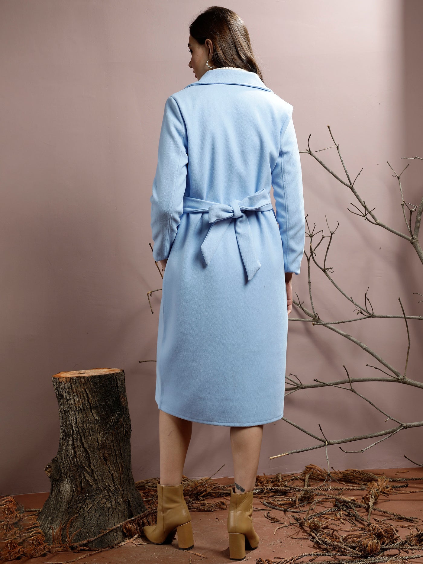 Athena Notched Collar Longline Over Coat