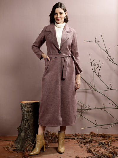 Athena Notched Collar Longline Overcoat