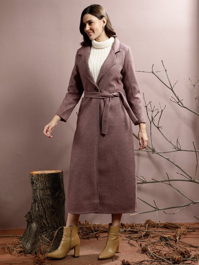 Athena Notched Collar Longline Overcoat