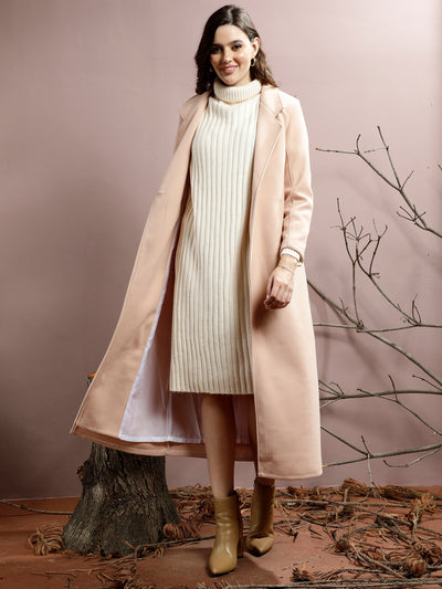 Athena Notched Collar Longline Over Coat