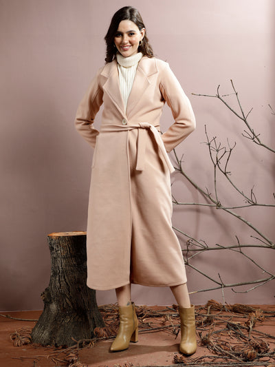 Athena Notched Collar Longline Over Coat